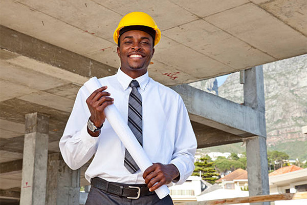 Happy Engineer on site